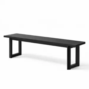 Bench Black Wood