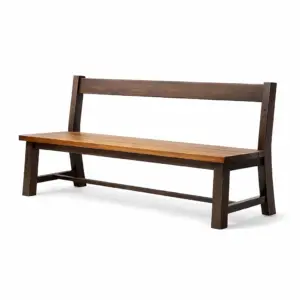 Bench Wood Dining Brown