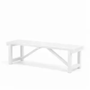 Bench White Pine Wood Outdoor