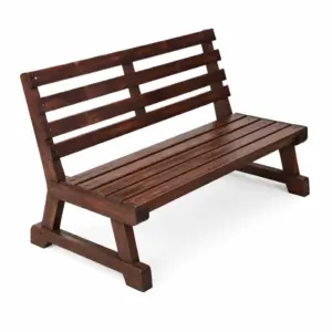 Bench Wooden Solid Wood Brown