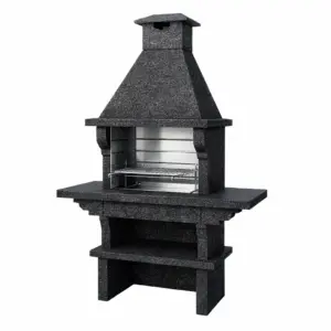 BBQ Grill Outdoor Concrete and Steel Grill Grey